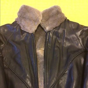 Vintage (lined)  Leather Jacket - Size M/L